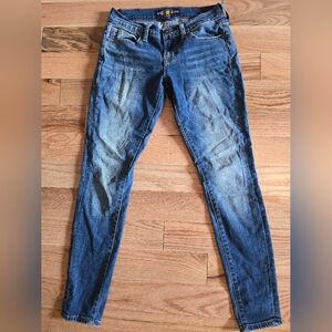 Charlie Skinny Low-rise slim fit jeans by Lucky Brand